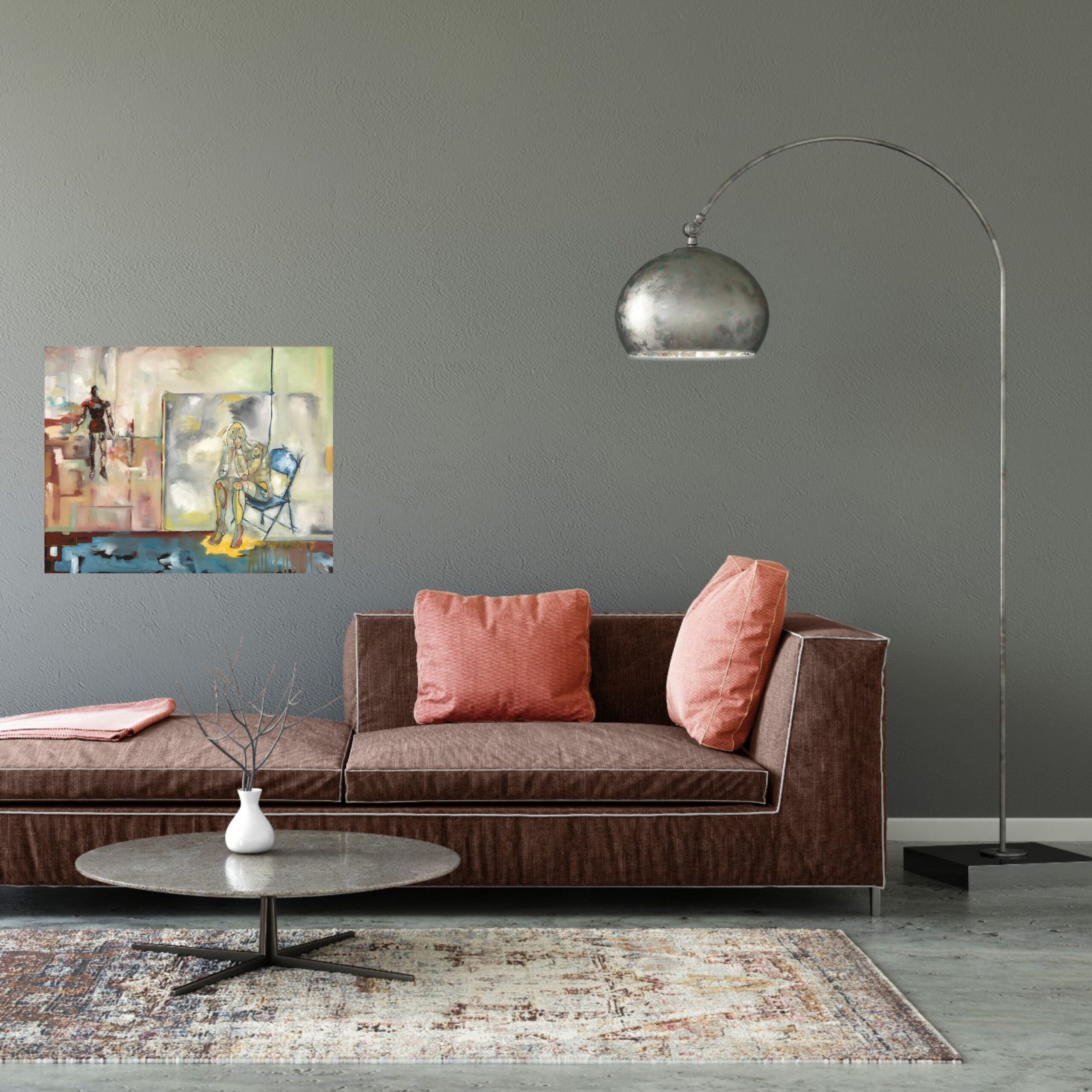 Julie Tugwell Art <br>Marquette Master<br>Oil on Stretched Canvas<br>760 mm x 610 mm