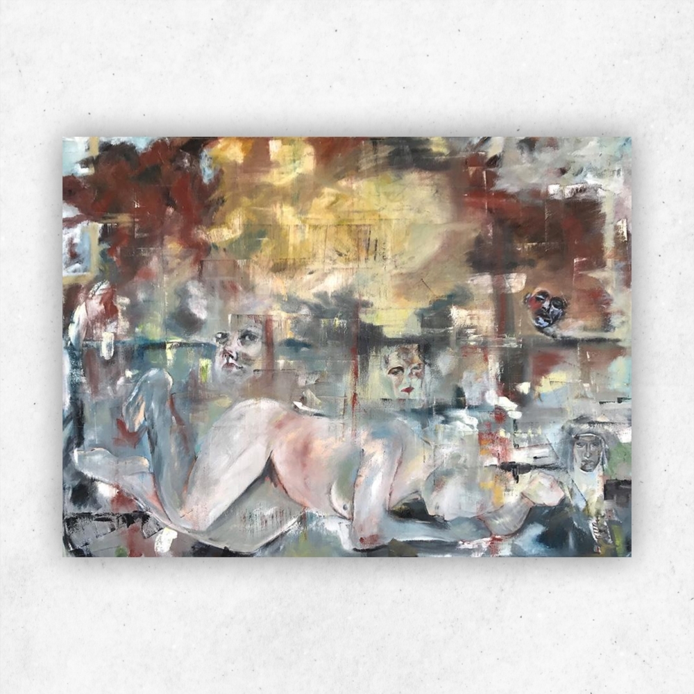 Julie Tugwell Art <br> Women’s Dream <br> Oil on Stretched Canvas <br> 1000 mm x 750 mm - Image 3