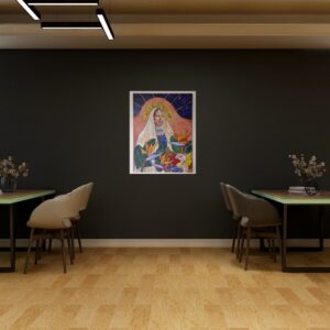 Julie Tugwell Art <br>Queen of Cornucopia<br>Acrylic on Stretched Canvas<br>750 mm x 1000 mm