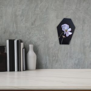 Julie Tugwell Art <br> Fine Art Flower <br> Oil on Board <br>100 mm x 150 mm