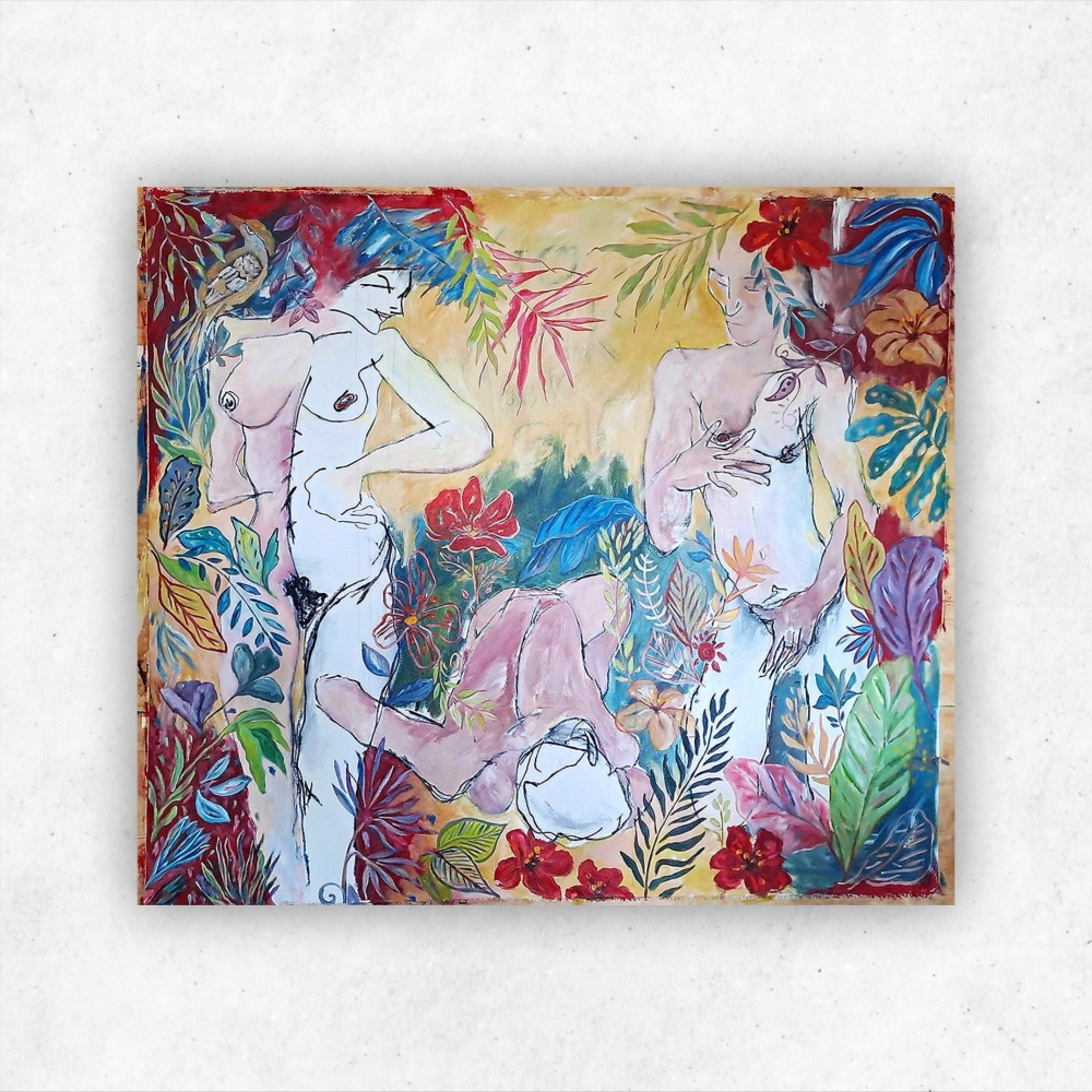 Julie Tugwell Art <br> Go Find Yourself <br> Acrylic on Unstretched Canvas <br> 1540 mm x 1200 mm - Image 3