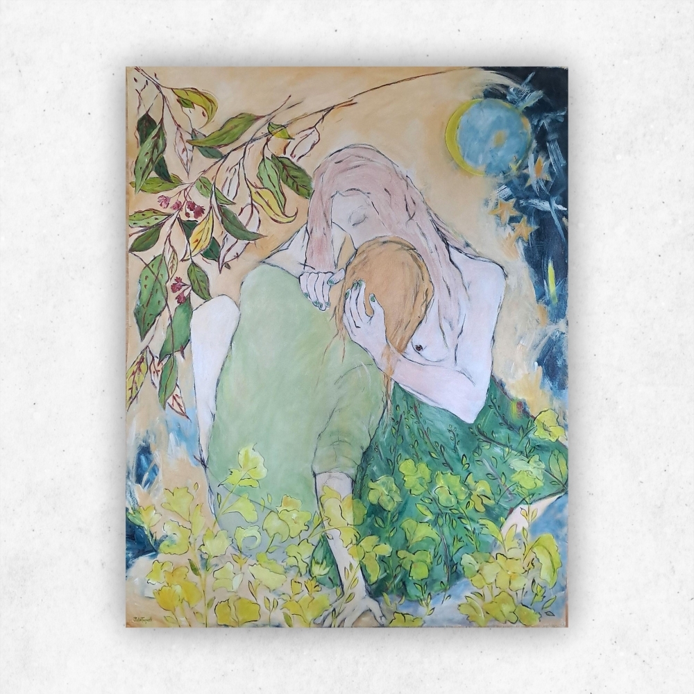 Julie Tugwell Art <br> Master of Fortune <br> Acrylic on Unstretched Canvas <br> 1540 mm x 1200 mm - Image 3