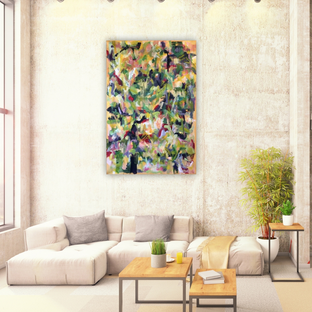 Julie Tugwell Art <br> Sunlight, Inseparable from Joy <br> Acrylic on Stretched Canvas <br> 1360 mm x 930 mm