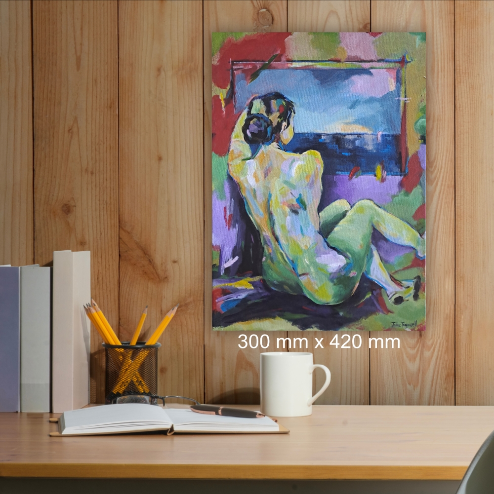 Julie Tugwell Art <br>An Eternal Sunset of Being<br>Acrylic on Stretched Canvas <br>300 mm x 420 mm - Image 2