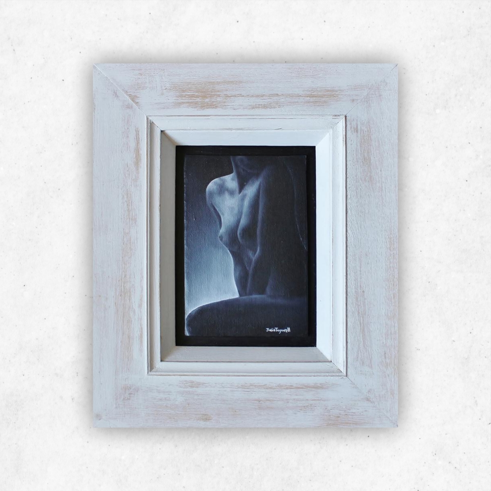 Julie Tugwell Art <br> Nude 3 <br> Oil on Board - Framed <br> 100 mm x 150 mm - Image 3
