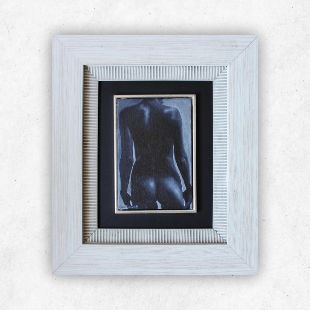 Julie Tugwell Art <br> Nude 4 <br> Oil on Board - Framed <br> 100 mm x 150 mm - Image 3