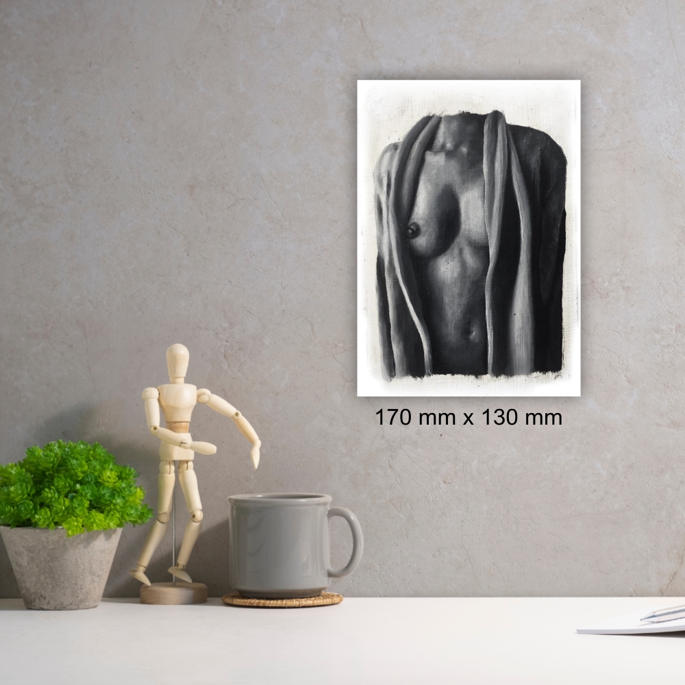 Julie Tugwell Art <br> Nude 5 <br> Oil on Board - Unframed <br> 170 mm x 130 mm - Image 2