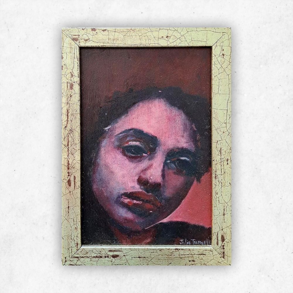 Julie Tugwell Art <br>Ignis Fatuus : A Deceptive Goal or Hope <br>Oil on Board - Framed<br>140 mm x 90 mm - Image 3