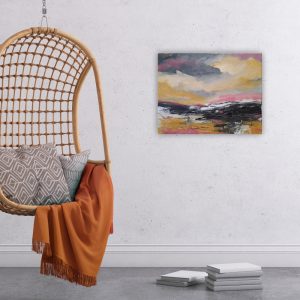 Julie Tugwell Art <br> Landscape of Colours 2 <br>Acrylic on Stretched Canvas<br>350 mm x 450 mm