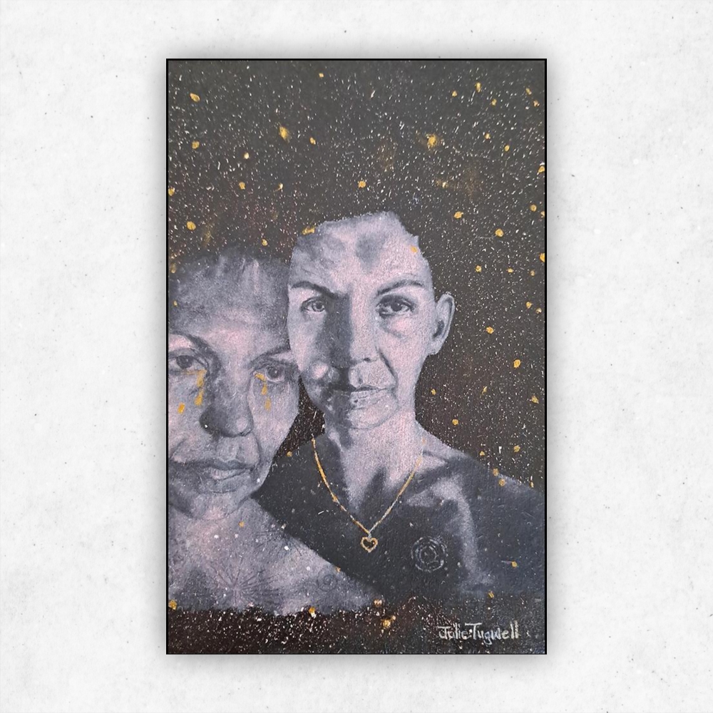 Julie Tugwell Art <br>Golden Effigy<br>Oil on Board<br>100 mm x 150 mm - Image 3